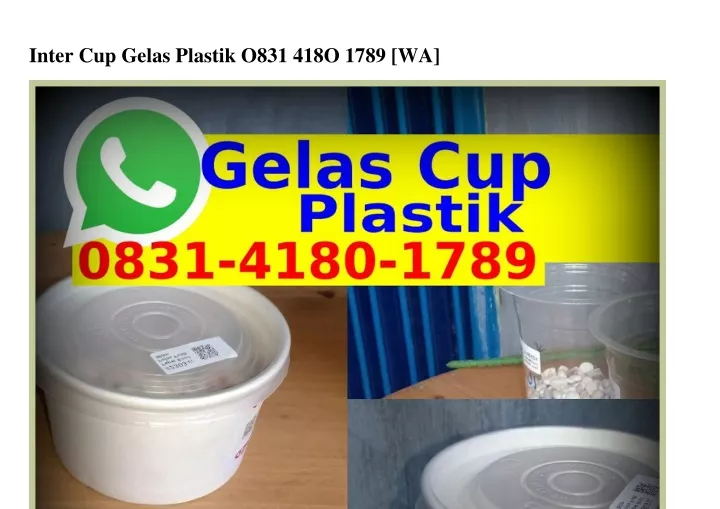 inter cup gelas plastik o831 418o 1789 wa