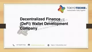 Decentralized Finance Wallet Development | DeFi Wallet Development Services