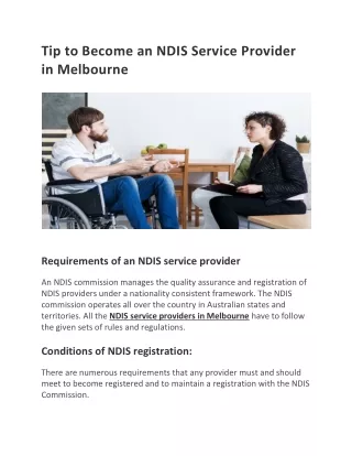 NDIS service providers in Melbourne