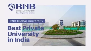 Best Private University in India - RNB Global University