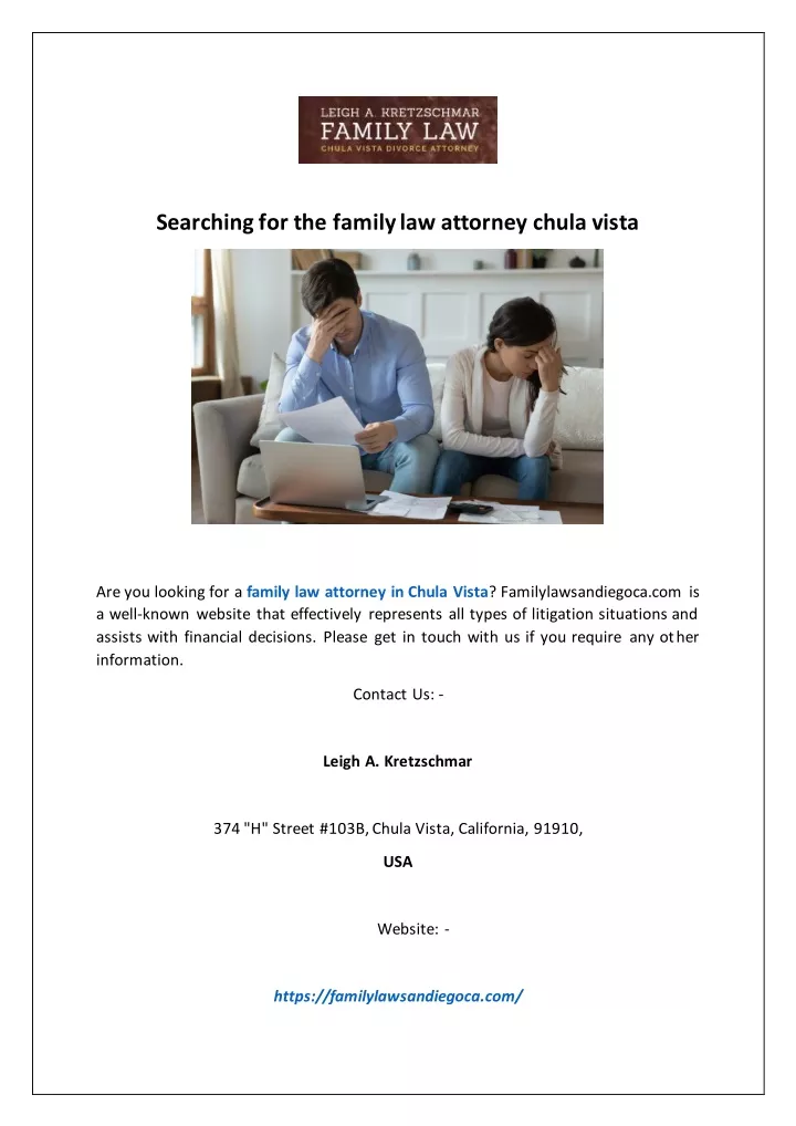 searching for the family law attorney chula vista