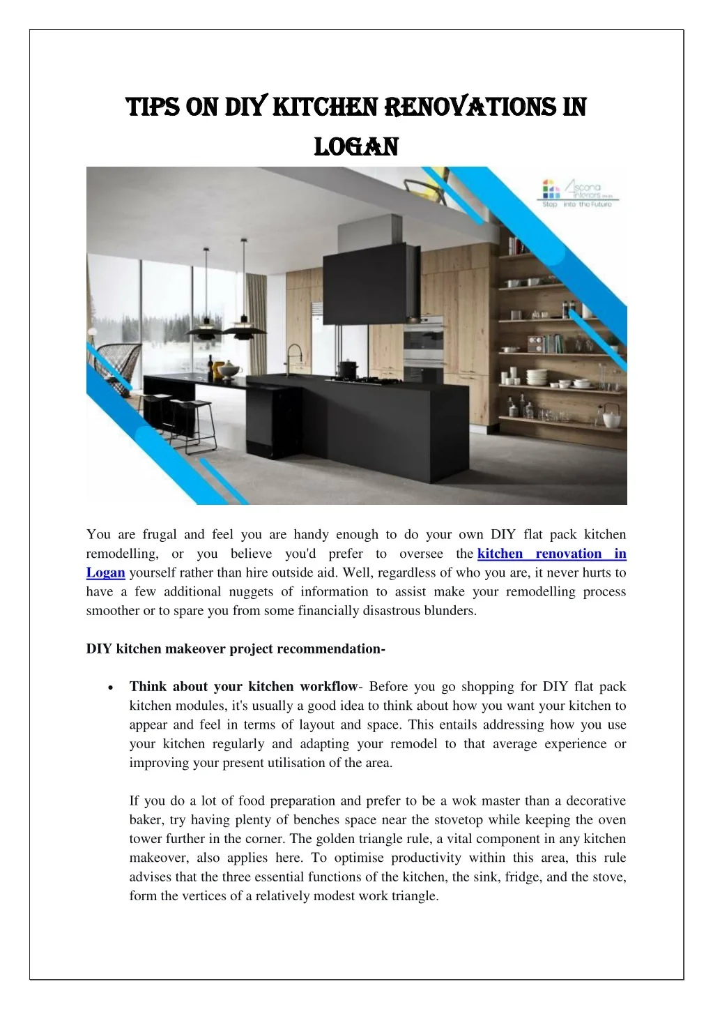 PPT - Tips on DIY Kitchen Renovations in Logan PowerPoint Presentation ...