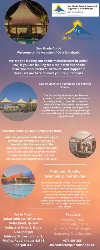 sun shade dubai
