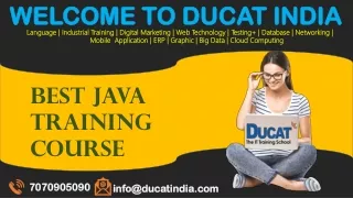 Best Java Training Course