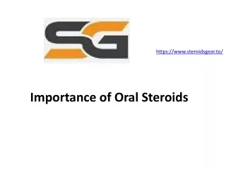 Importance of Oral Steroids