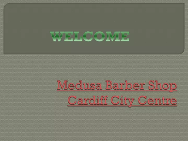 medusa barber shop cardiff city centre