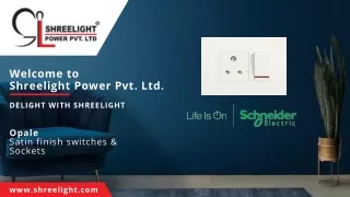 Schneider Electric Opale Switches and Sockets Suppliers in Vadodara | Shreelight