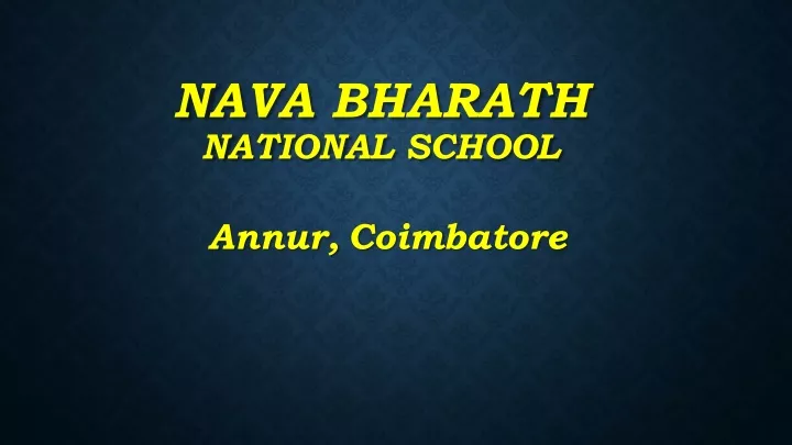 nava bharath national school