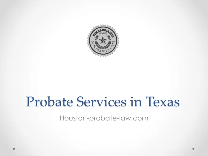 probate services in texas