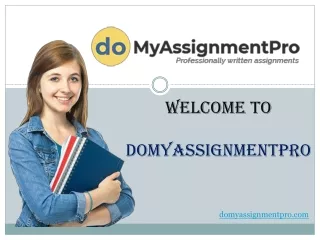 welcome to domyassignmentpro