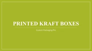 printed kraft boxes