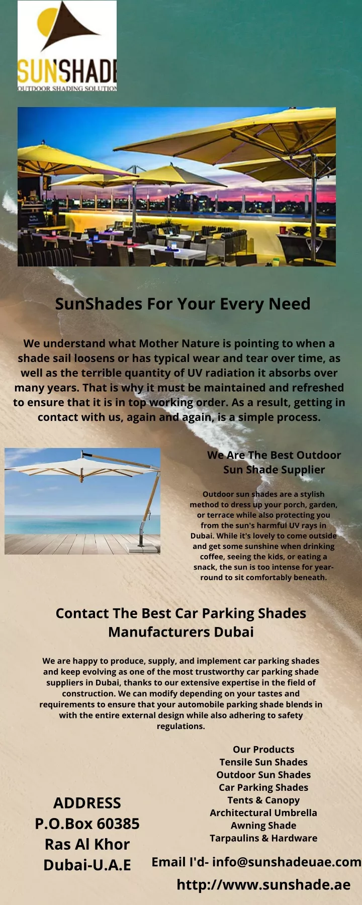 sunshades for your every need