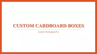 custom cardboard boxes