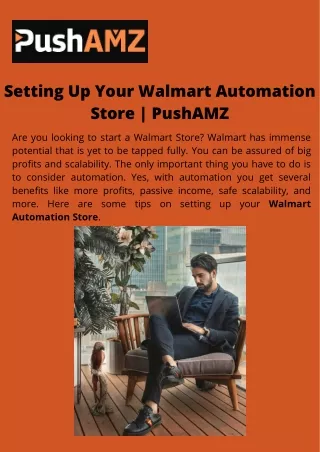 Setting Up Your Walmart Automation Store  PushAMZ