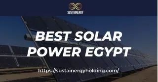 Find the Best Solar Power in Egypt