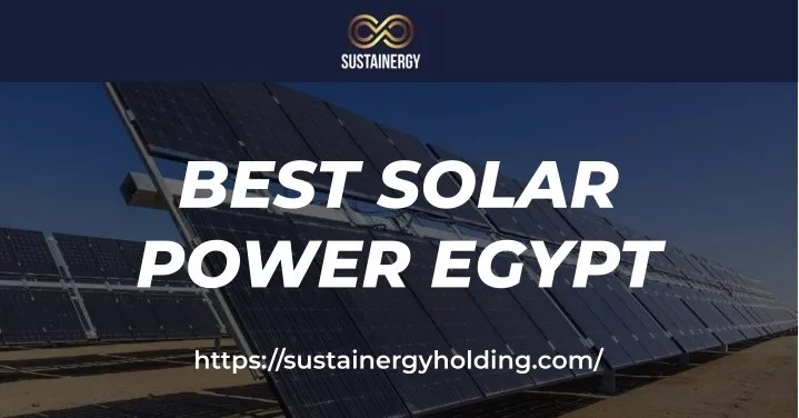 best solar power egypt