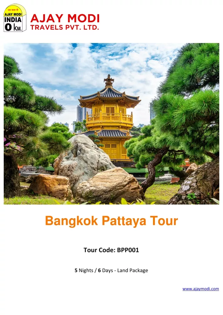 bangkok pattaya tour