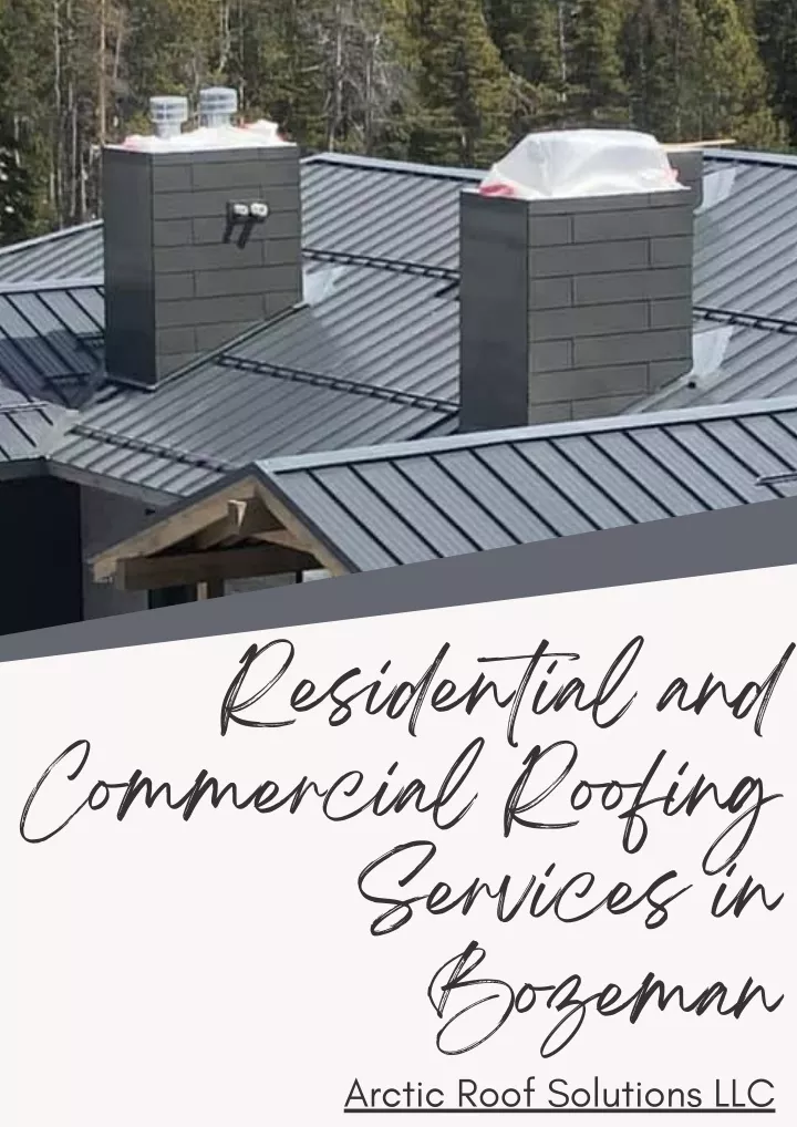 residential and commercial roofing services in