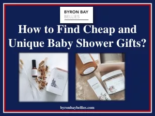 How to find cheap and unique baby shower gifts