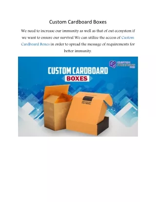 custom cardboard boxes