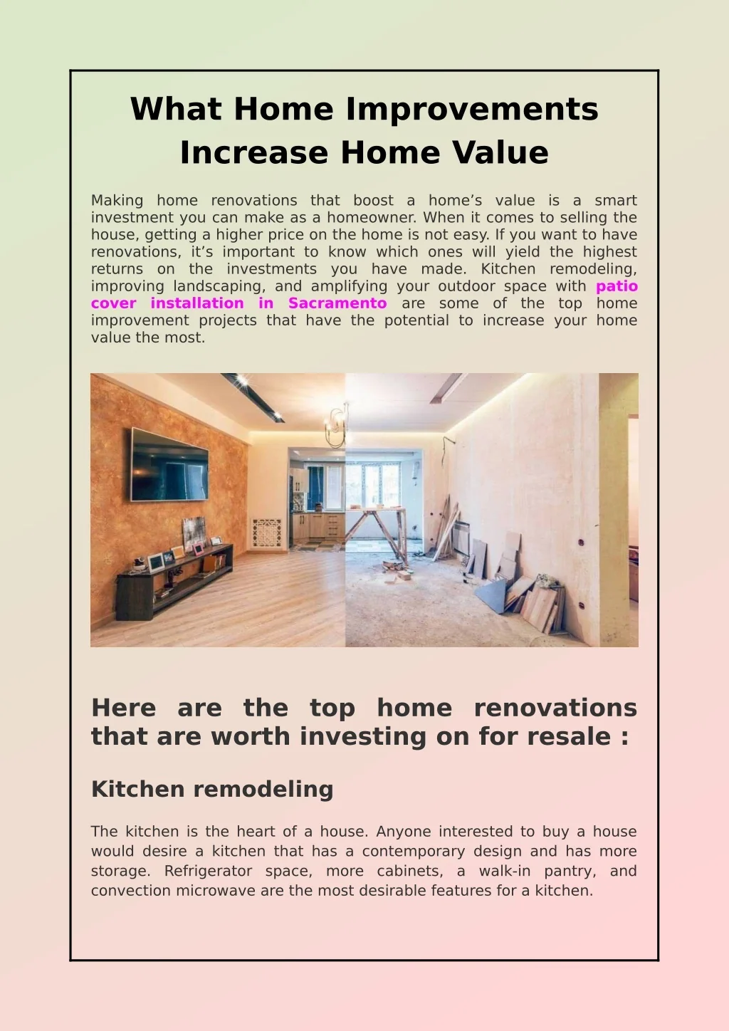 PPT - What Home Improvements Increase Home Value PowerPoint ...