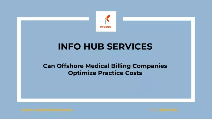 info hub services can offshore medical billing
