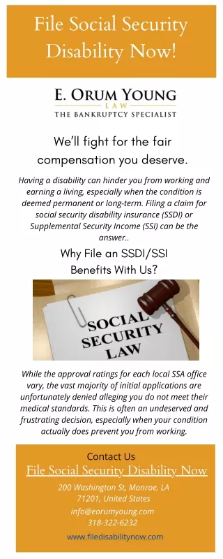 Louisiana Social Security Disability Attorney