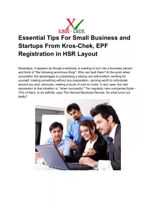 essential tips for small business and startups