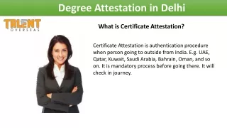 degree attestation in delhi