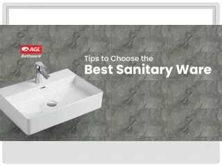 How to Choose the Best Sanitary Ware-AGL