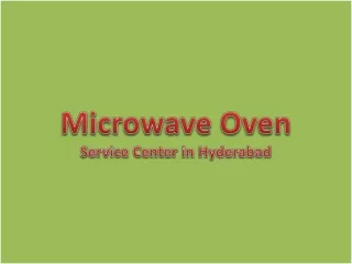 Microwave Oven Service Center in Hyderabad