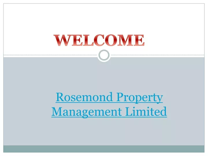 rosemond property management limited