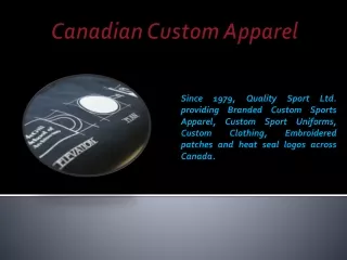canadian custom apparel