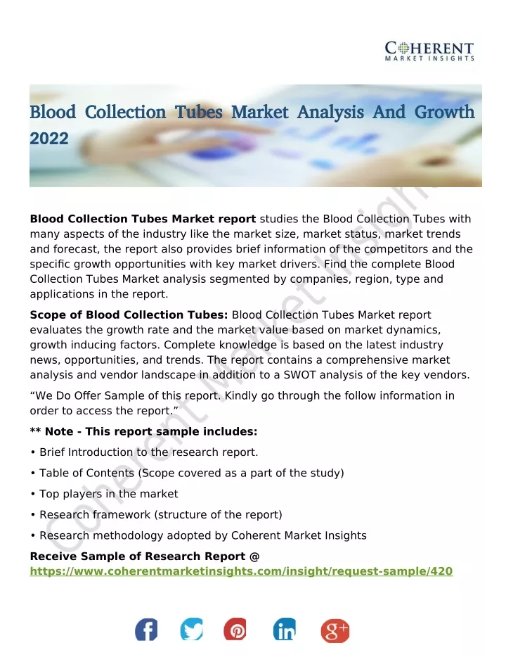 blood collection tubes market analysis and growth