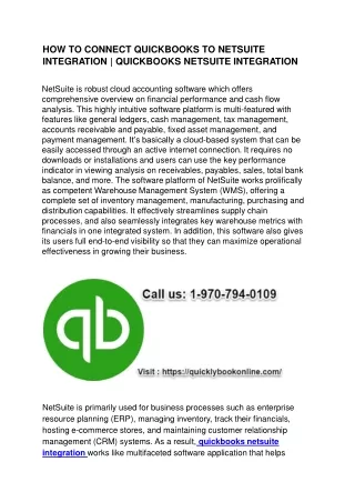 how to connect quickbooks to netsuite integration