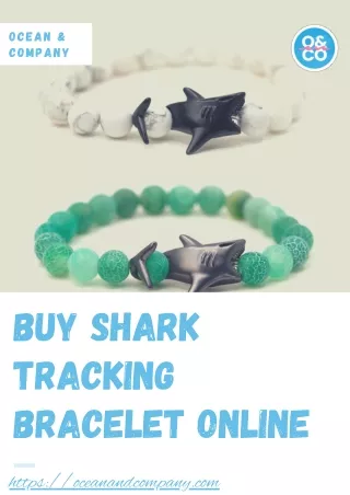 Buy Shark Tracking Bracelet Online - Ocean & Company