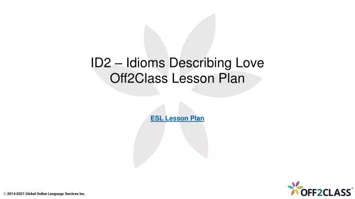 id2 idioms describing love off2class lesson plan