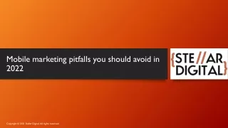 mobile marketing pitfalls you should avoid in 2022