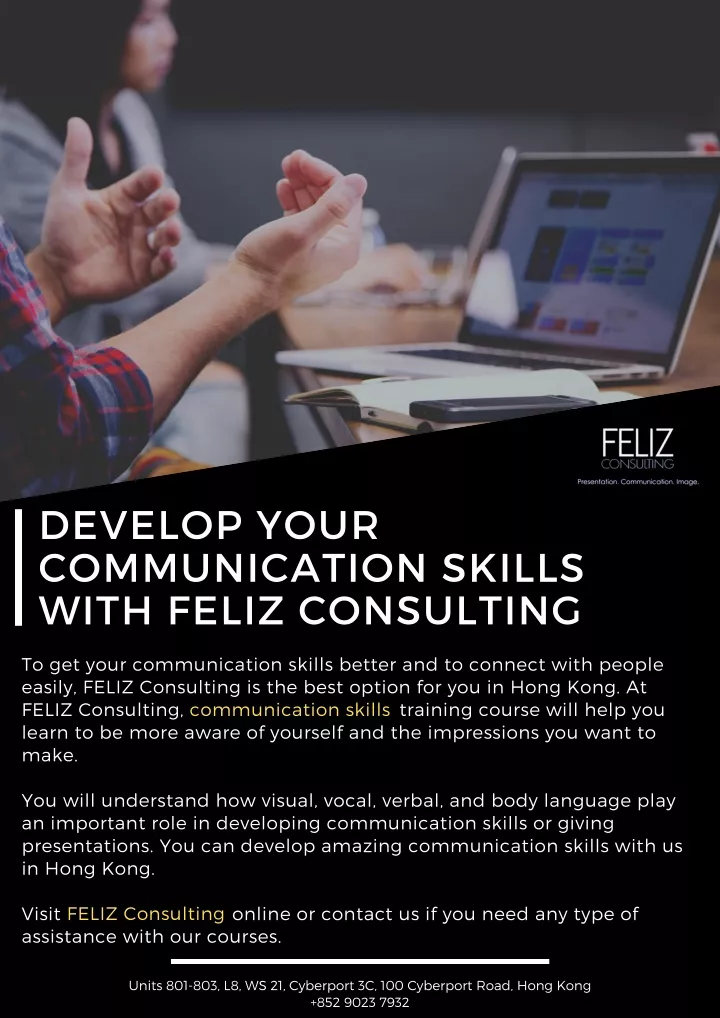 develop your communication skills with feliz