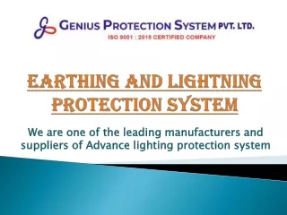 earthing and lightning protection system