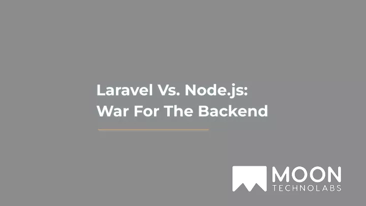 laravel vs node js war for the backend