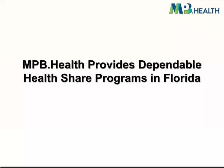 mpb health provides dependable health share