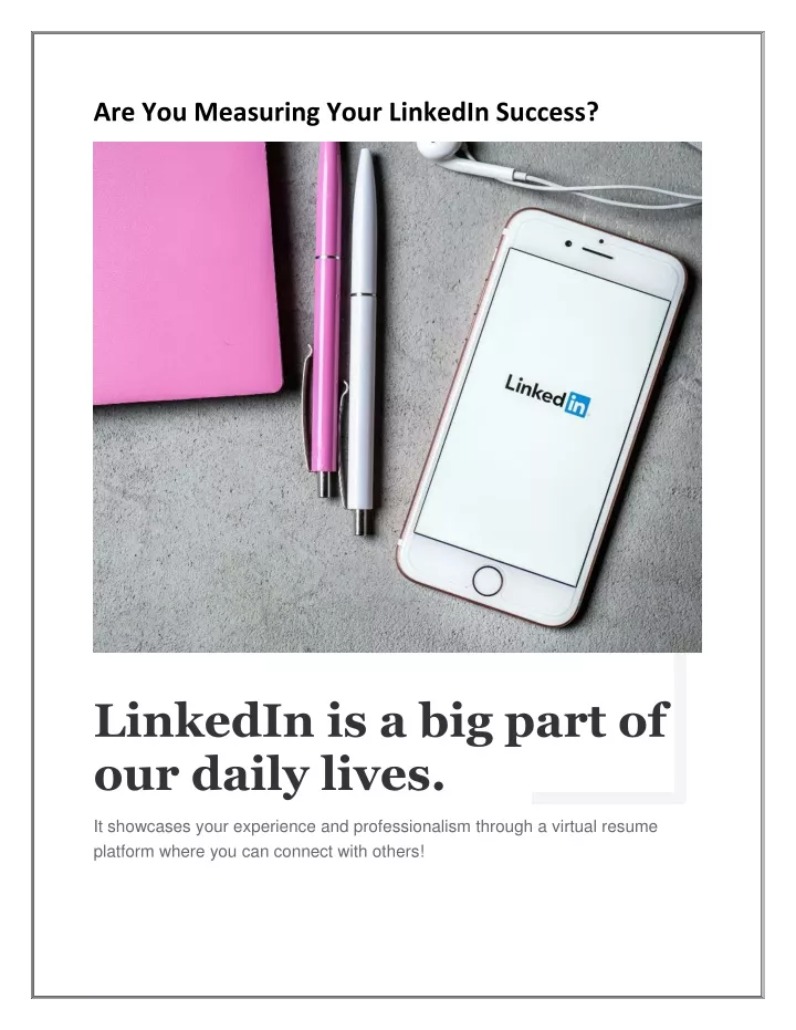 are you measuring your linkedin success