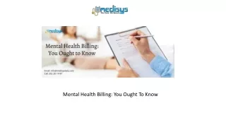 mental health billing you ought to know