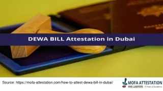 DEWA Bill Attestation in Dubai