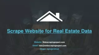 scrape website for real estate data