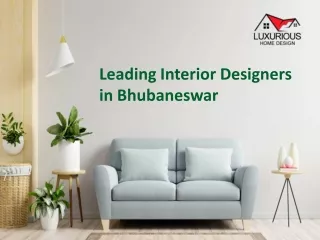 Interior Designers in Bhubaneswar
