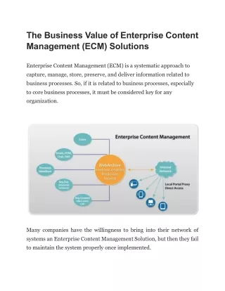 the business value of enterprise content