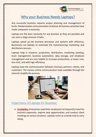 why your business needs laptops why your business