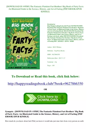[DOWNLOAD IN @PDF] The Fantastic Flatulent Fart Brothers' Big Book of Farty Fact